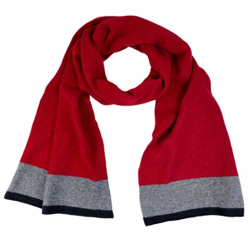 plain red scarf